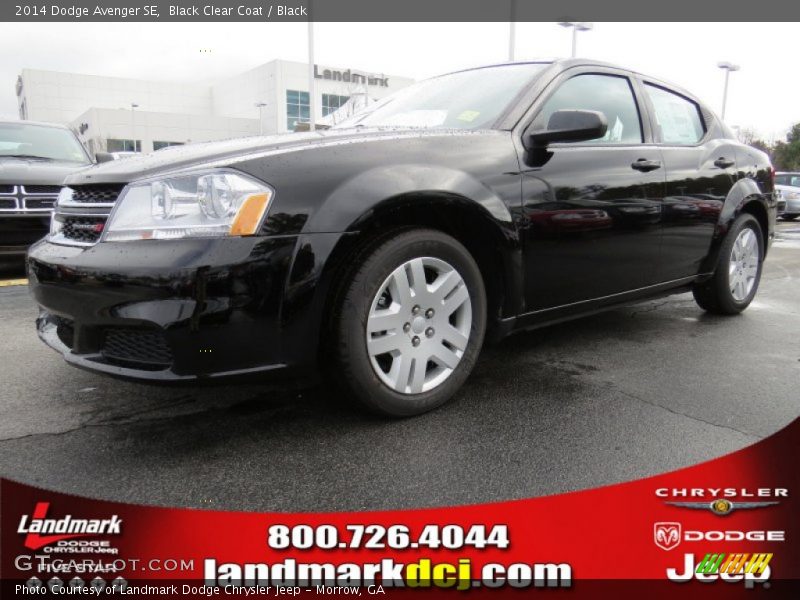 Black Clear Coat / Black 2014 Dodge Avenger SE