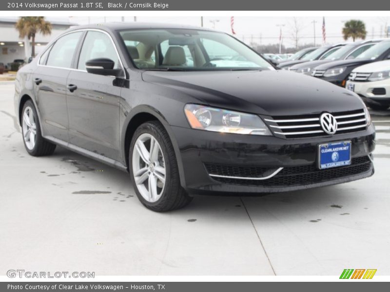 Black / Cornsilk Beige 2014 Volkswagen Passat 1.8T SE