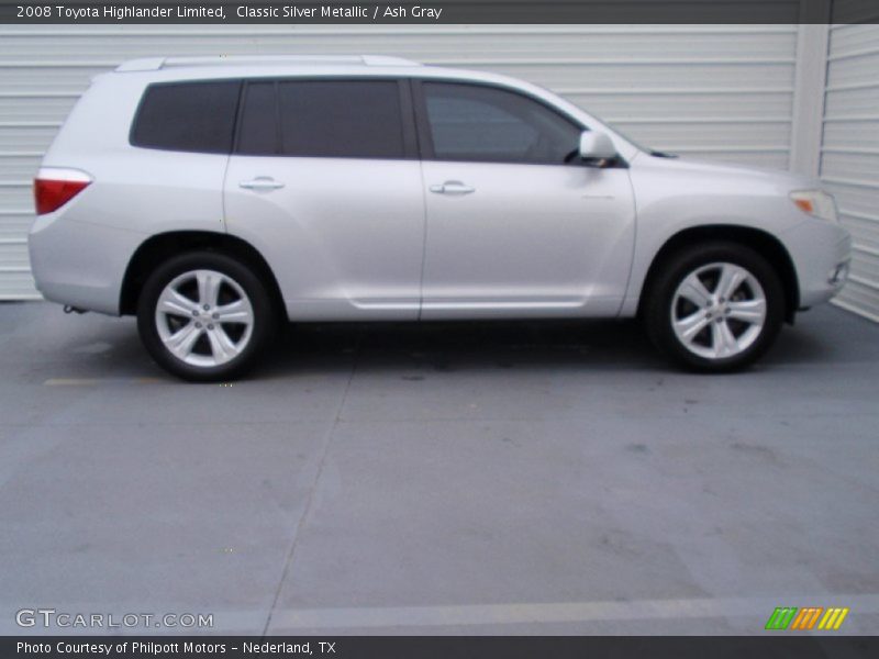 Classic Silver Metallic / Ash Gray 2008 Toyota Highlander Limited