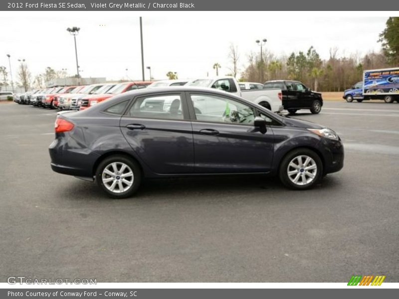 Violet Grey Metallic / Charcoal Black 2012 Ford Fiesta SE Sedan