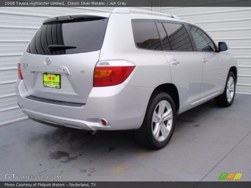 Classic Silver Metallic / Ash Gray 2008 Toyota Highlander Limited