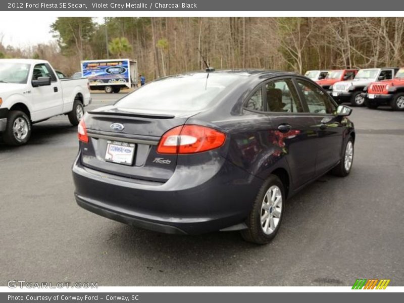 Violet Grey Metallic / Charcoal Black 2012 Ford Fiesta SE Sedan
