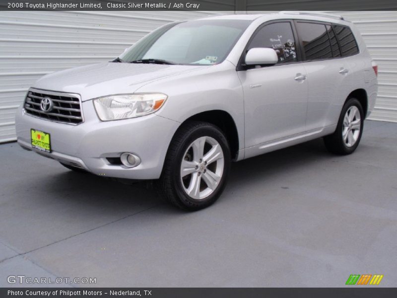 Classic Silver Metallic / Ash Gray 2008 Toyota Highlander Limited