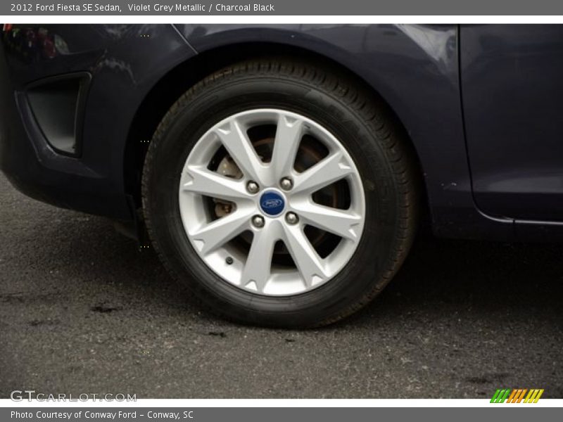 Violet Grey Metallic / Charcoal Black 2012 Ford Fiesta SE Sedan