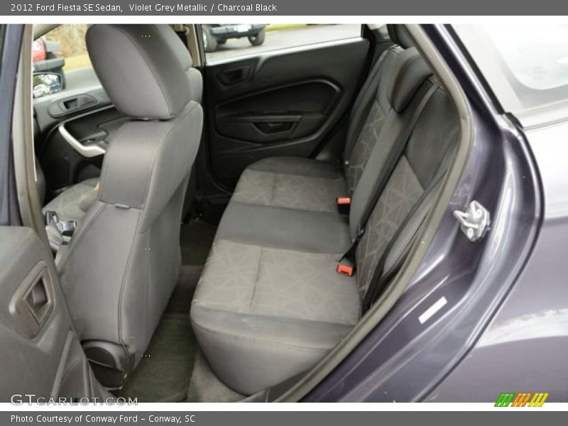 Violet Grey Metallic / Charcoal Black 2012 Ford Fiesta SE Sedan