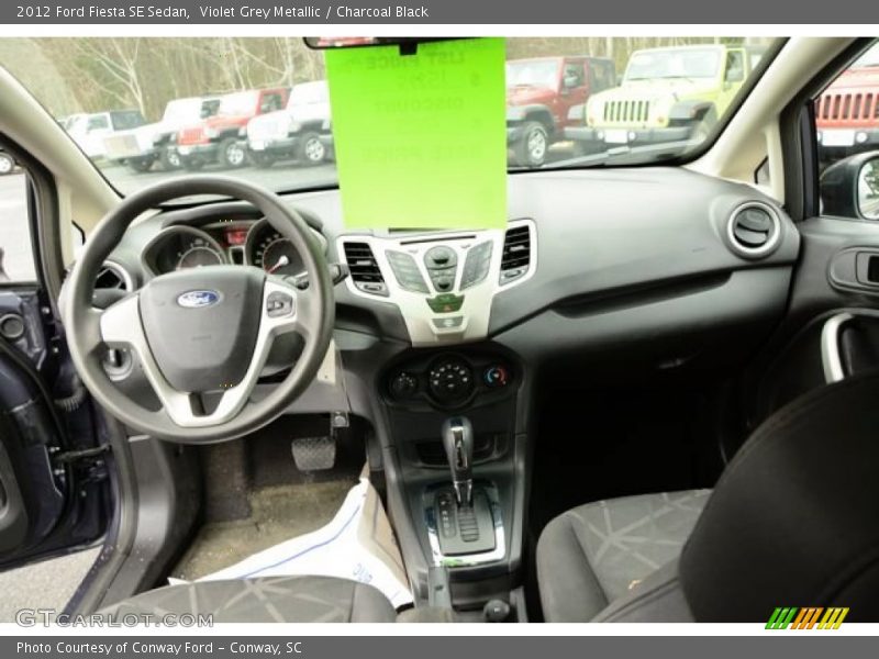 Violet Grey Metallic / Charcoal Black 2012 Ford Fiesta SE Sedan