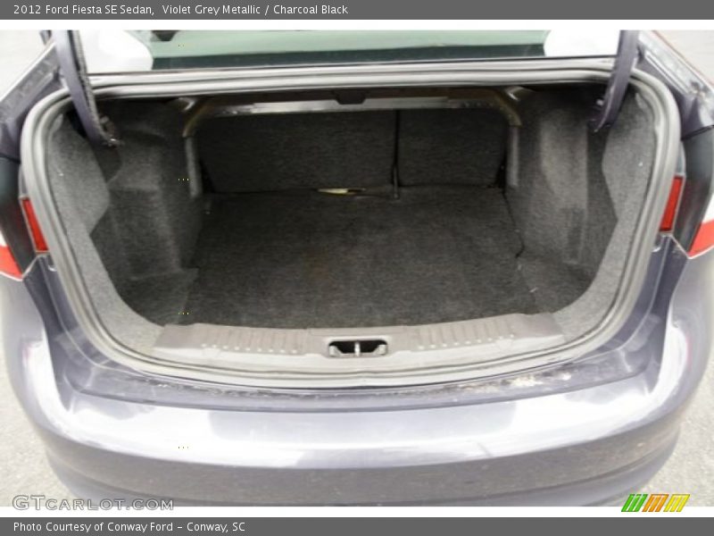 Violet Grey Metallic / Charcoal Black 2012 Ford Fiesta SE Sedan