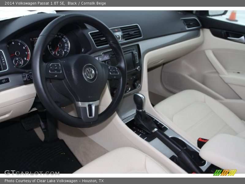 Black / Cornsilk Beige 2014 Volkswagen Passat 1.8T SE