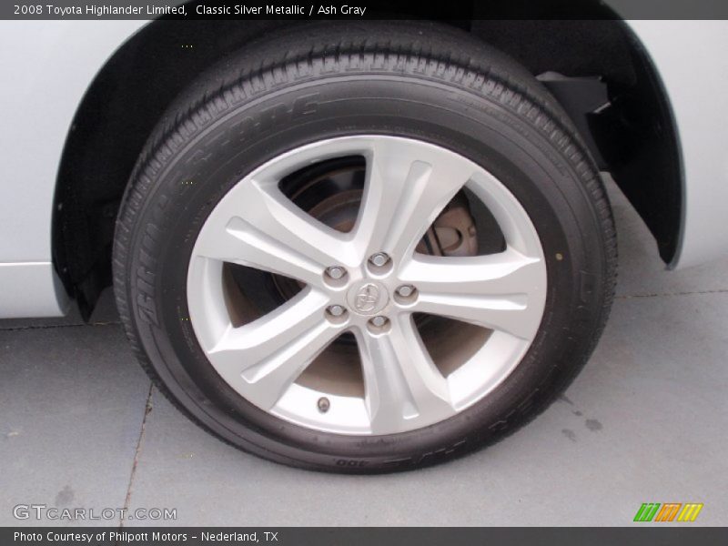 Classic Silver Metallic / Ash Gray 2008 Toyota Highlander Limited