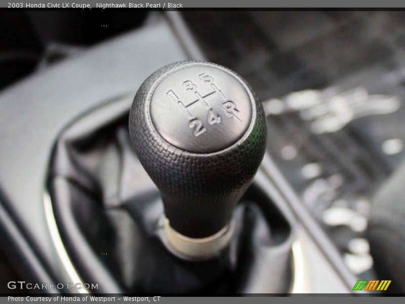 Nighthawk Black Pearl / Black 2003 Honda Civic LX Coupe