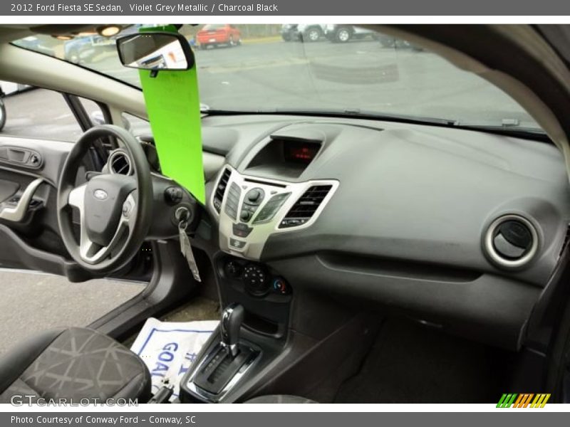 Violet Grey Metallic / Charcoal Black 2012 Ford Fiesta SE Sedan