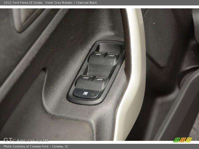 Violet Grey Metallic / Charcoal Black 2012 Ford Fiesta SE Sedan