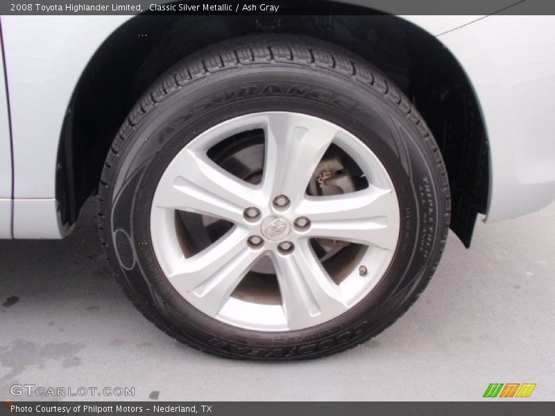Classic Silver Metallic / Ash Gray 2008 Toyota Highlander Limited