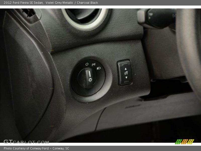 Violet Grey Metallic / Charcoal Black 2012 Ford Fiesta SE Sedan
