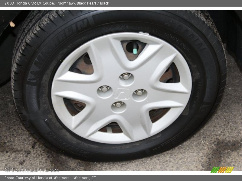 Nighthawk Black Pearl / Black 2003 Honda Civic LX Coupe