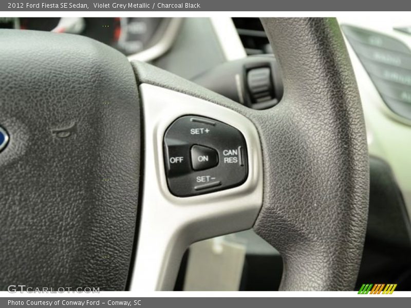 Violet Grey Metallic / Charcoal Black 2012 Ford Fiesta SE Sedan