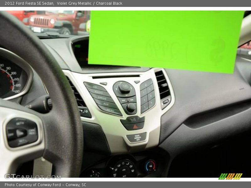 Violet Grey Metallic / Charcoal Black 2012 Ford Fiesta SE Sedan
