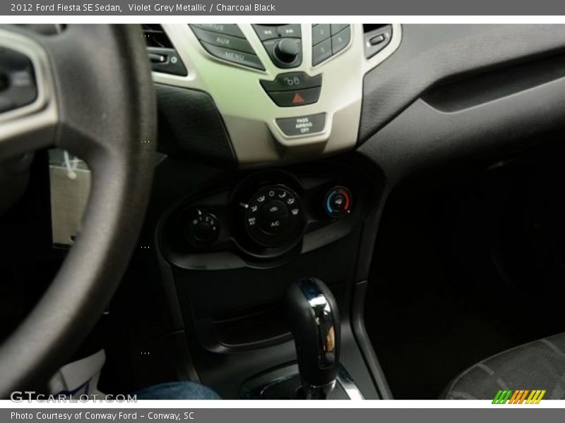Violet Grey Metallic / Charcoal Black 2012 Ford Fiesta SE Sedan