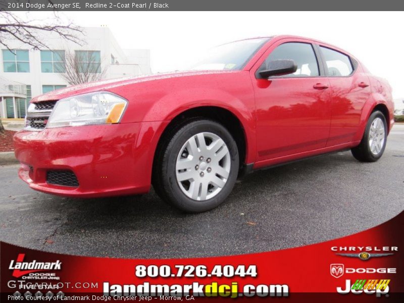 Redline 2-Coat Pearl / Black 2014 Dodge Avenger SE