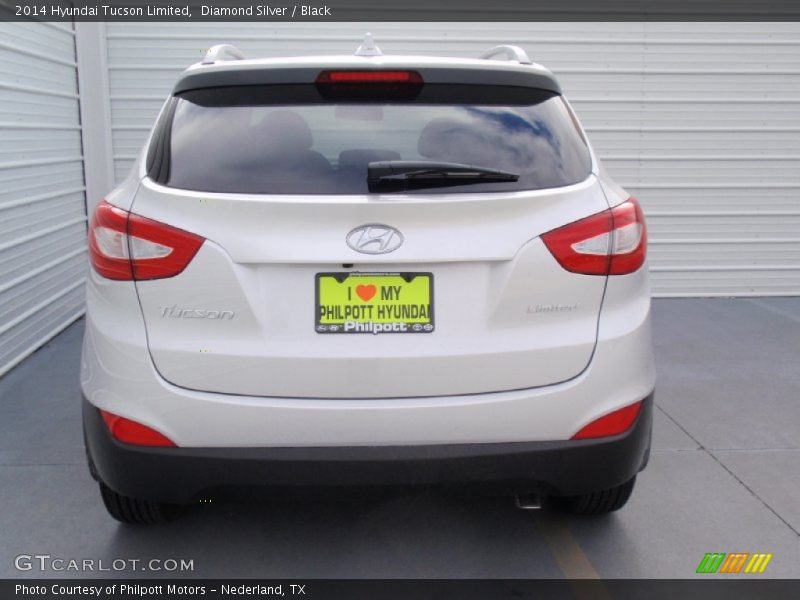 Diamond Silver / Black 2014 Hyundai Tucson Limited