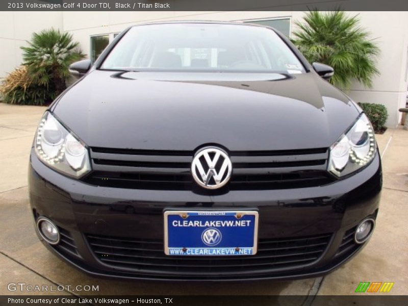 Black / Titan Black 2013 Volkswagen Golf 4 Door TDI
