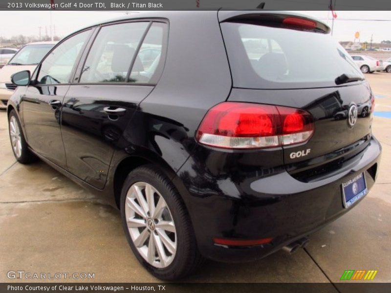 Black / Titan Black 2013 Volkswagen Golf 4 Door TDI