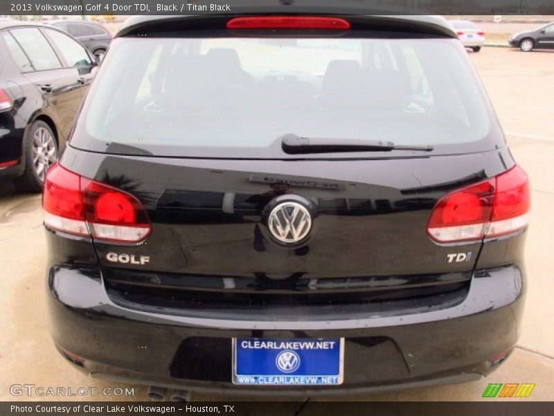 Black / Titan Black 2013 Volkswagen Golf 4 Door TDI