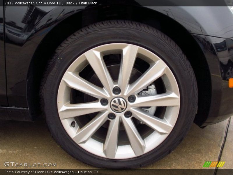 Black / Titan Black 2013 Volkswagen Golf 4 Door TDI