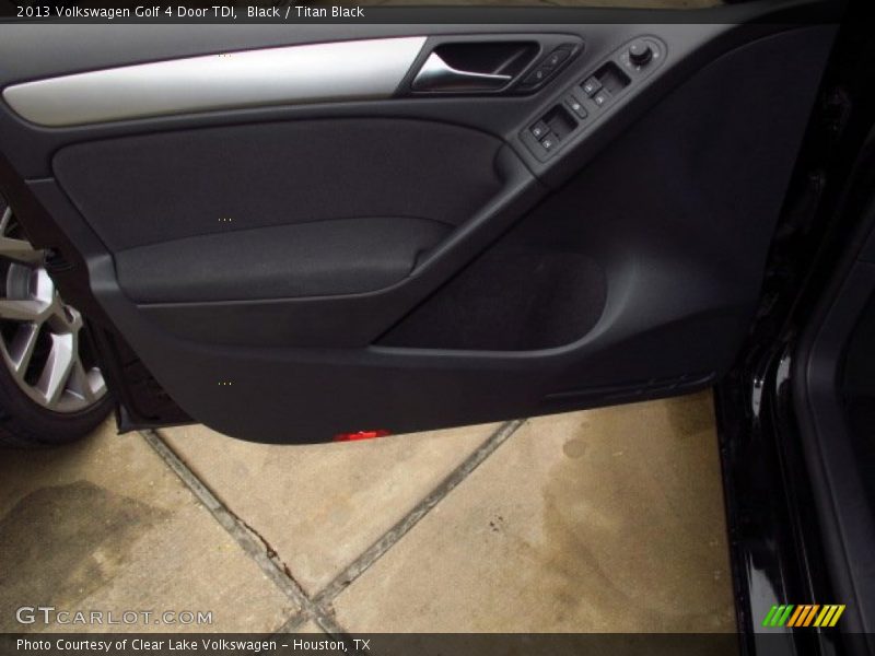 Black / Titan Black 2013 Volkswagen Golf 4 Door TDI