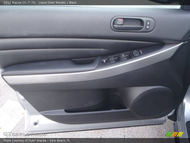 Liquid Silver Metallic / Black 2012 Mazda CX-7 i SV