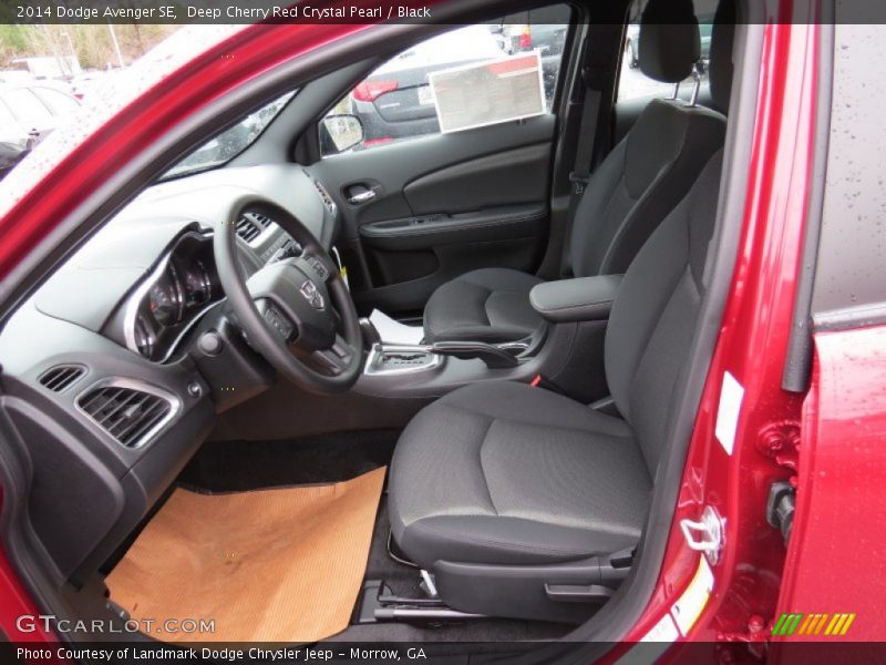 Deep Cherry Red Crystal Pearl / Black 2014 Dodge Avenger SE