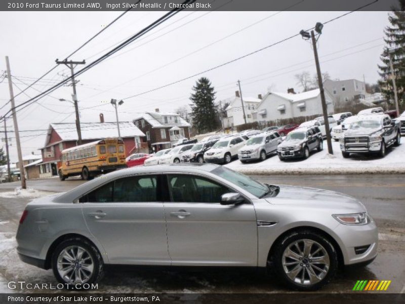 Ingot Silver Metallic / Charcoal Black 2010 Ford Taurus Limited AWD