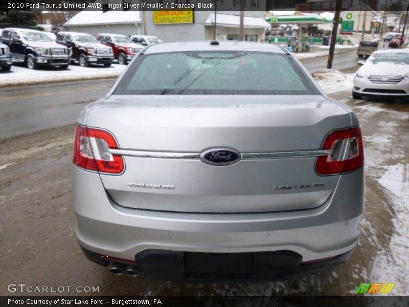 Ingot Silver Metallic / Charcoal Black 2010 Ford Taurus Limited AWD