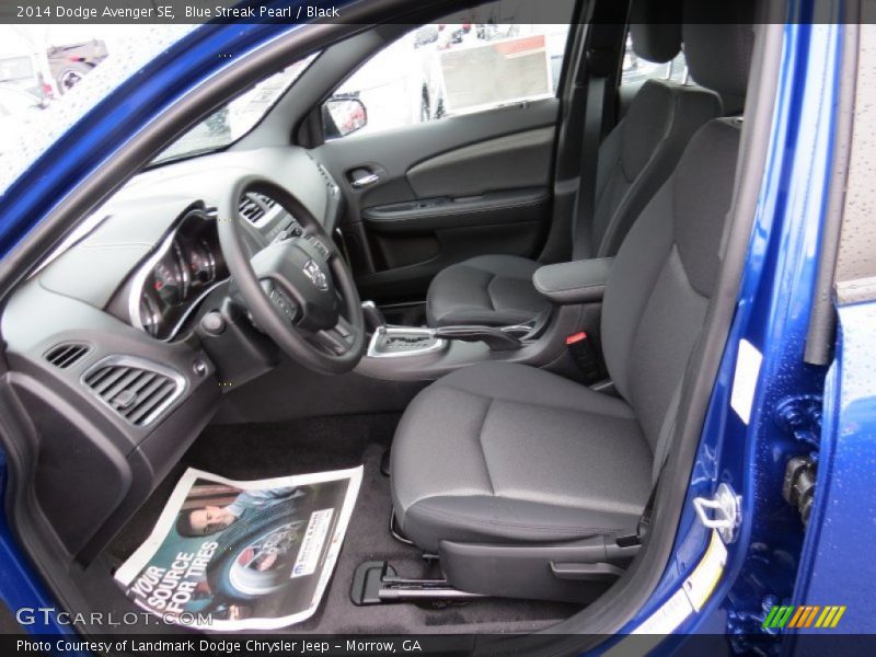 Blue Streak Pearl / Black 2014 Dodge Avenger SE
