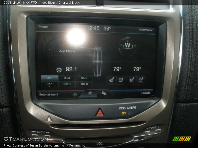 Ingot Silver / Charcoal Black 2013 Lincoln MKX FWD