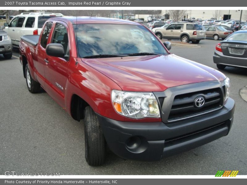 Impulse Red Pearl / Graphite Gray 2007 Toyota Tacoma Access Cab