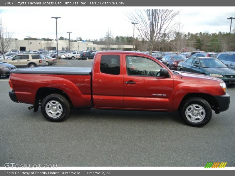 Impulse Red Pearl / Graphite Gray 2007 Toyota Tacoma Access Cab