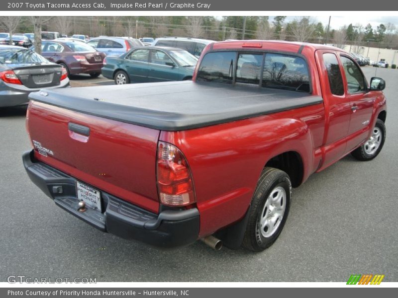 Impulse Red Pearl / Graphite Gray 2007 Toyota Tacoma Access Cab
