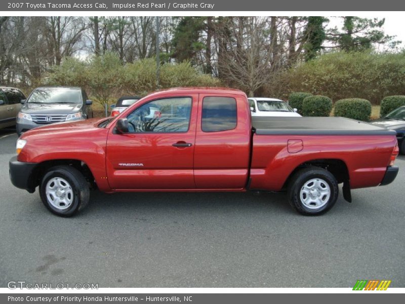 Impulse Red Pearl / Graphite Gray 2007 Toyota Tacoma Access Cab