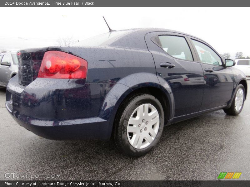 True Blue Pearl / Black 2014 Dodge Avenger SE
