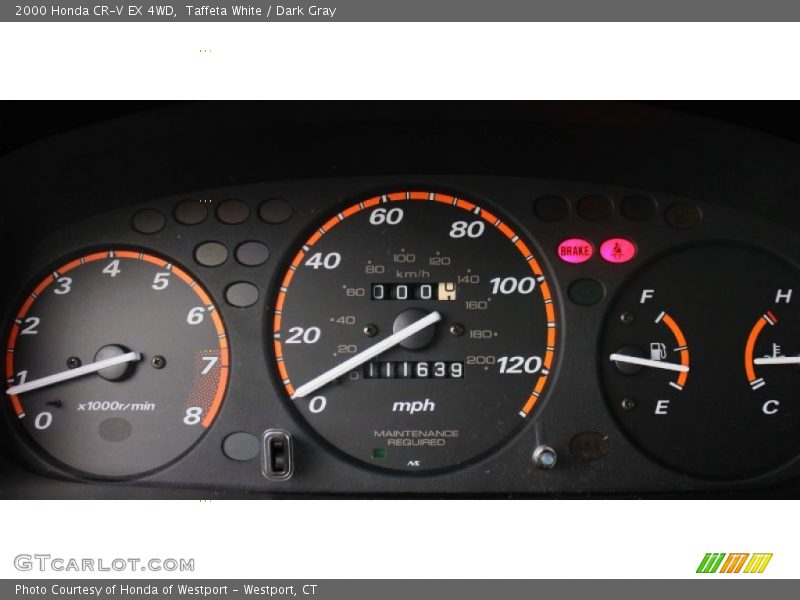  2000 CR-V EX 4WD EX 4WD Gauges