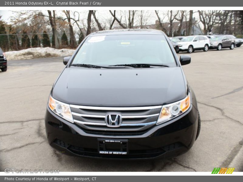 Crystal Black Pearl / Gray 2011 Honda Odyssey EX-L