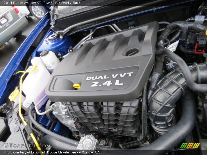 Blue Streak Pearl / Black 2014 Dodge Avenger SE