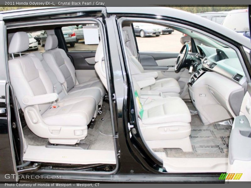 Crystal Black Pearl / Gray 2011 Honda Odyssey EX-L