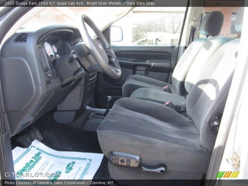 Bright Silver Metallic / Dark Slate Gray 2005 Dodge Ram 2500 SLT Quad Cab 4x4