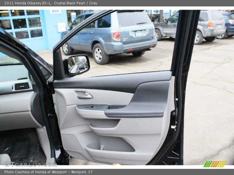 Crystal Black Pearl / Gray 2011 Honda Odyssey EX-L