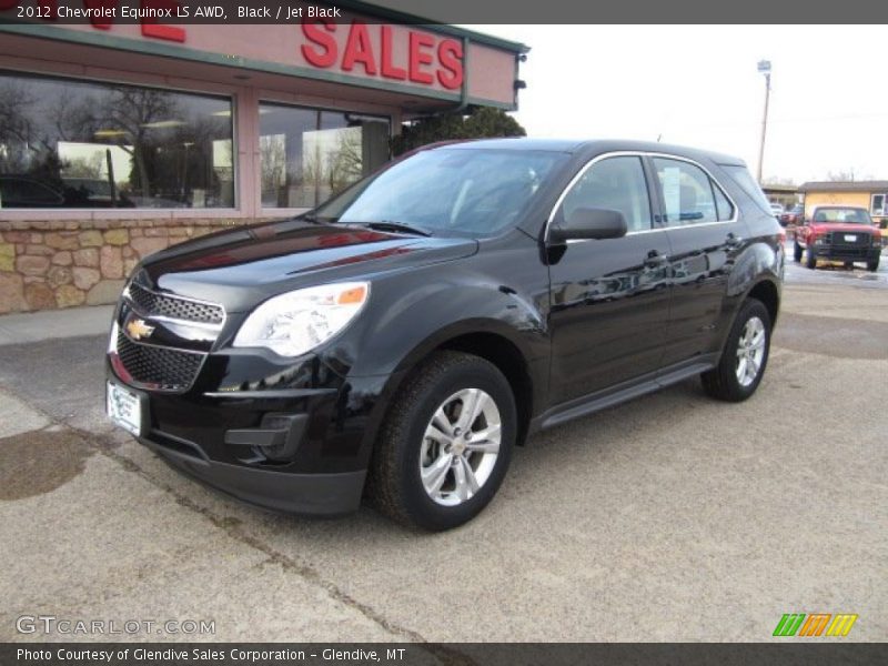 Black / Jet Black 2012 Chevrolet Equinox LS AWD