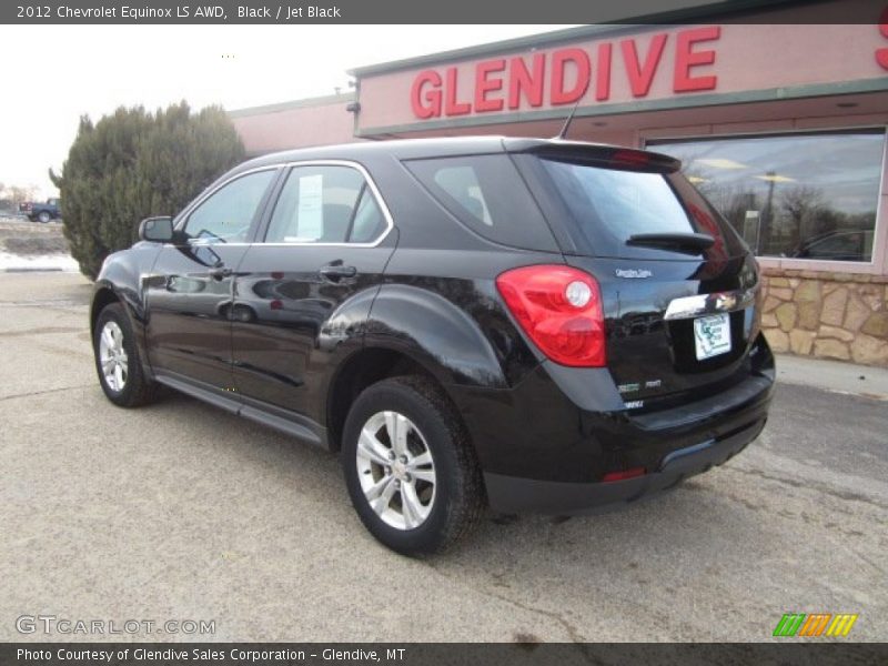 Black / Jet Black 2012 Chevrolet Equinox LS AWD