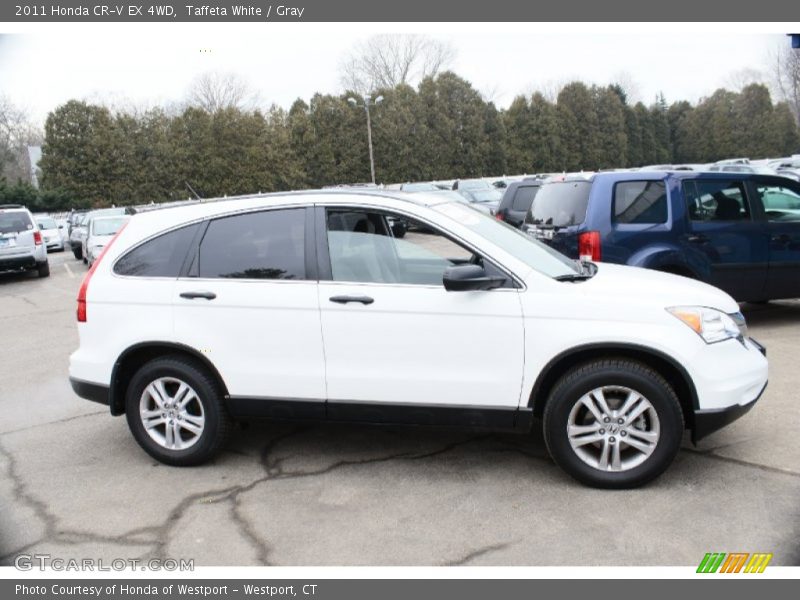 Taffeta White / Gray 2011 Honda CR-V EX 4WD