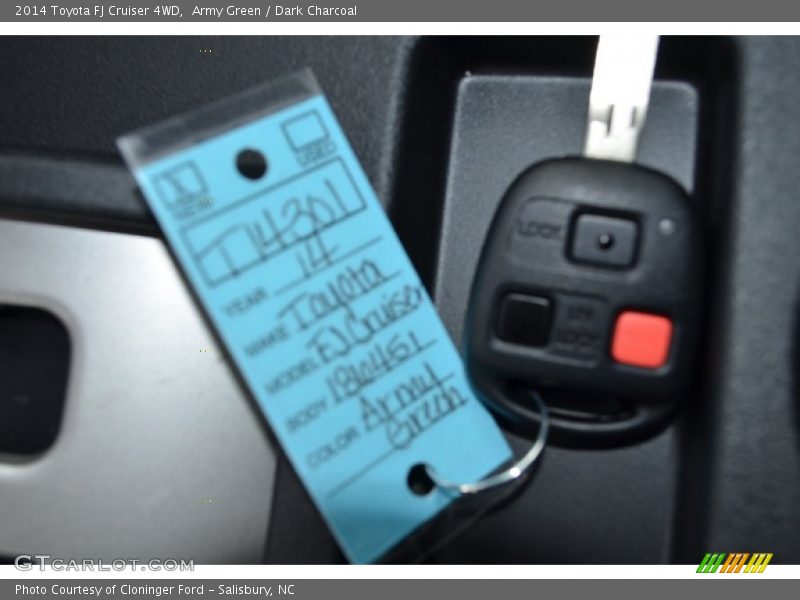 Army Green / Dark Charcoal 2014 Toyota FJ Cruiser 4WD